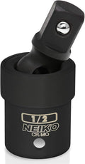 NEIKO 02430A 1/2” Drive Universal Joint Swivel Socket Adapter | Cr-Mo Impact by NeikoTools