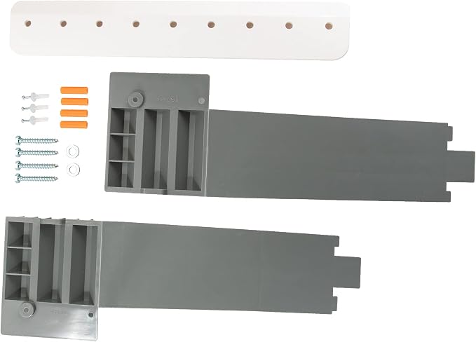 JS Jackson Supplies Tehila Grey Wall Mounting Kit by JSJACKSONSUPPLIES