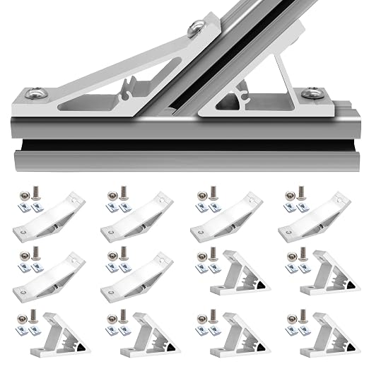 12pcs 4040 45/135 Degree Corner Bracket Connector 4040 Extrusion Hardware by SeekLiny