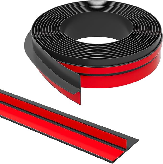 Elvone T-Shaped Weather Stripping Seal, 1.37 in x 20 ft | Flexible door seal by Elvone