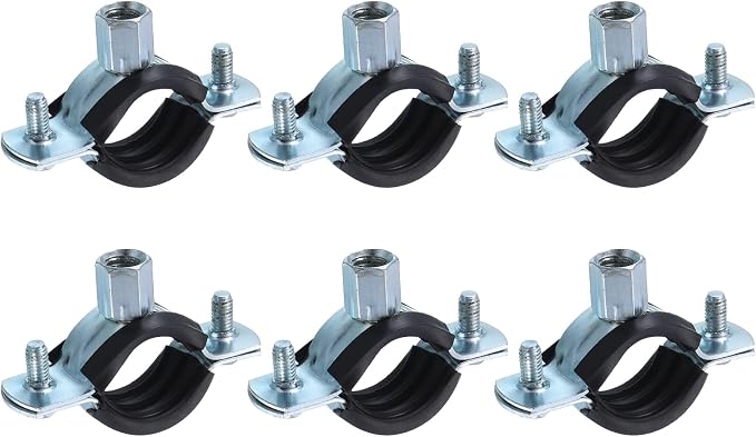 uxcell 6 Pcs Split Ring Pipe Hanger, 25mm/1inch Adjustable Pipe Bracket Clamp by uxcell