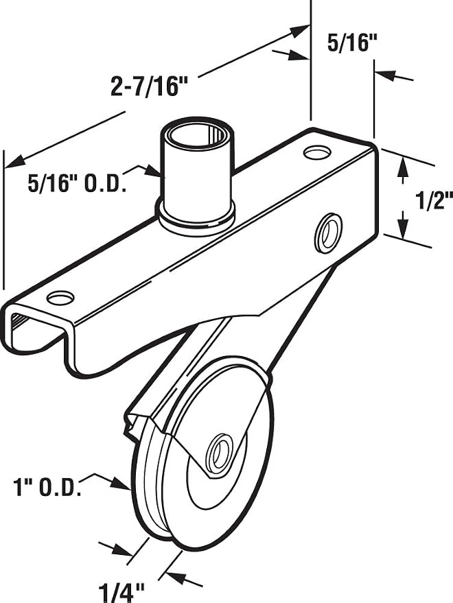 Prime-Line B 701 1 In. Nylon Screen Door Roller, - Image 2