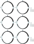 uxcell 6 Pcs Adjustable Pipe Bracket Clamp by uxcell