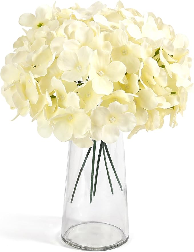 Auihiay 304Pcs Hydrangea Artificial Flowers Bulk, Silk Hydrangeas Flowers | - Image 2