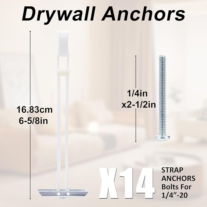 14 Pack Drywall Anchor with Included Bolts - Image 6