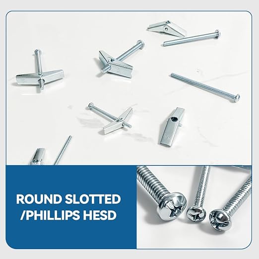 1/8X2-Inch Toggle Bolt for Hanging Heavy Items on Drywall - Image 4