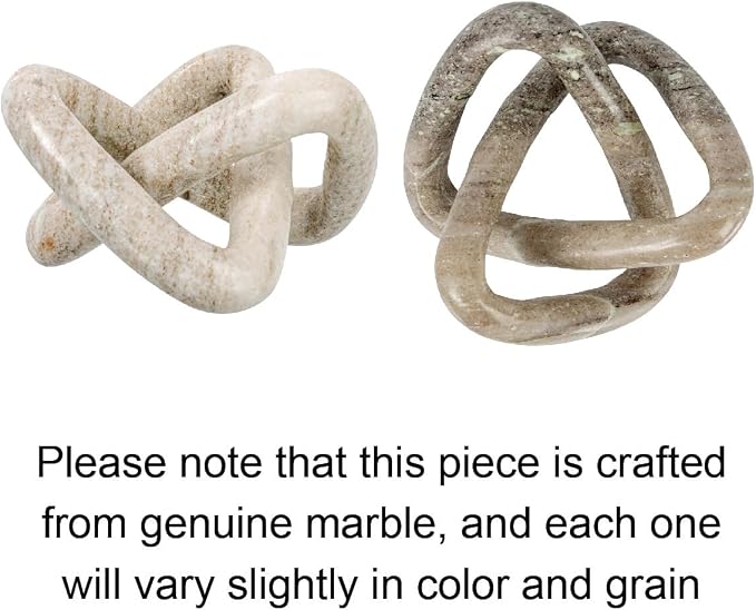 Creative Co-Op Modern Decorative Marble Link Knot - Image 7
