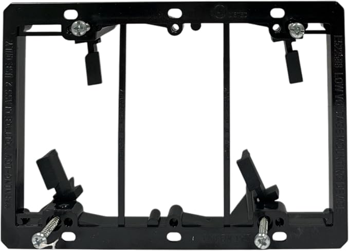 iMBAPrice 3-Gang Low Voltage Mounting Bracket, 2 Pack | LV3-2 Model, Drywall - Image 4