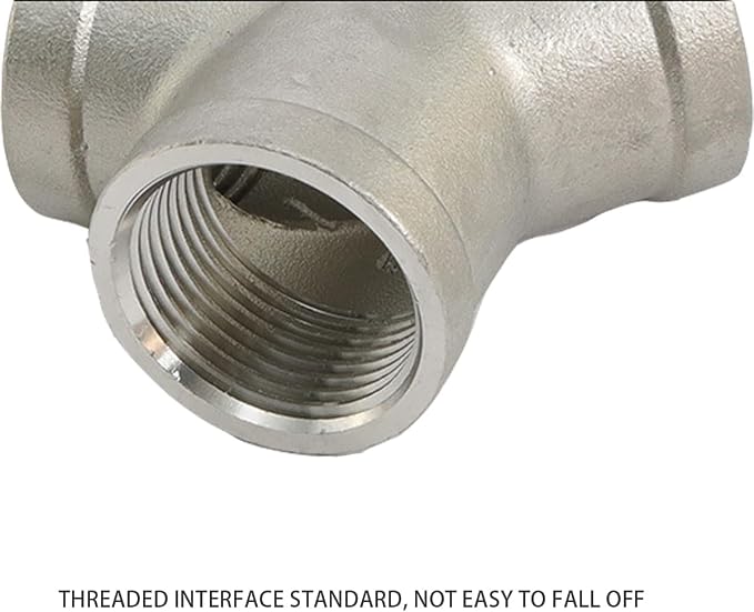 Stainless Steel 304 Tee NPT Female Y Shaped 3 Way Cast Pipe Fitting - Image 5