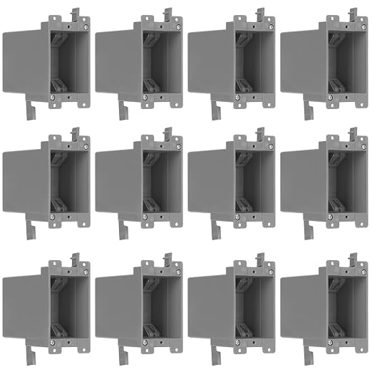 20 Cu.in. 1-Gang Ultra-Deep Old Work Electrical Outlet Boxes | PVC Remodel Box by HUIXHAO