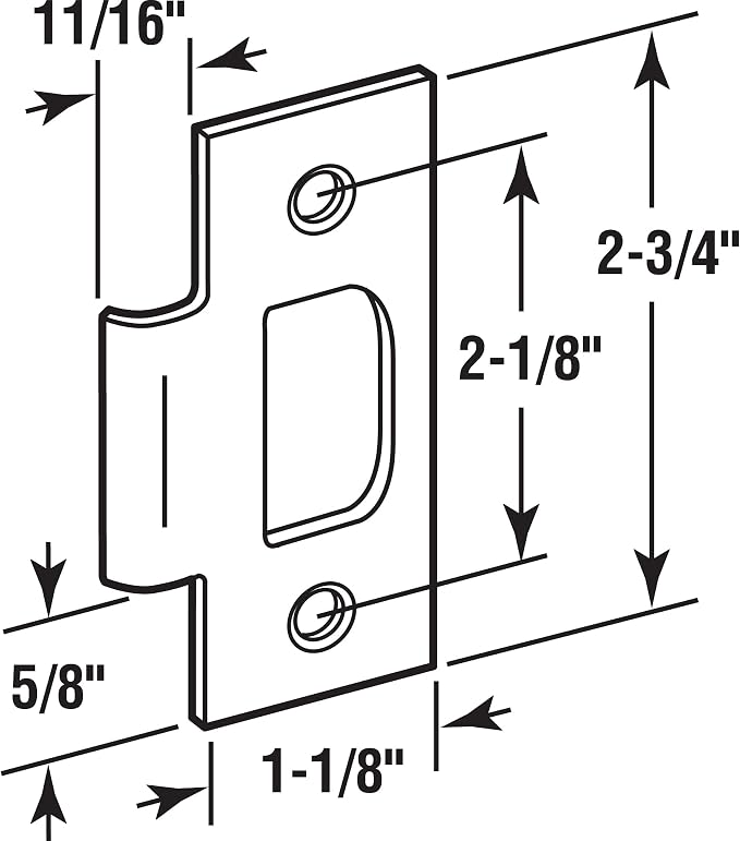 Prime-Line E 2484 Tee Strike for Schlage Locks - Image 2