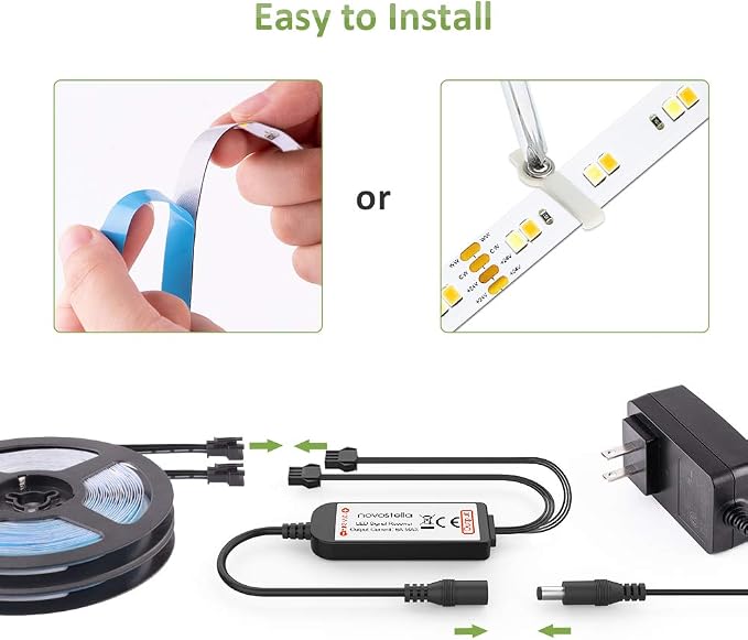 79ft Tunable White LED Strip Light Dimmable 3000K-6500K RF Remote | NOVOSTELLA - Image 7