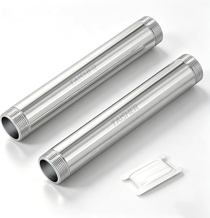 2pcs Thickened Nipple Cast Pipe 1" NPT Male by TAISHER