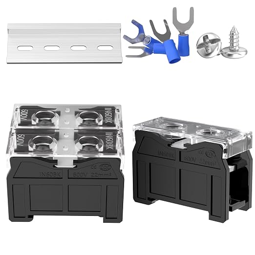 2Pcs DIN Rail Terminal Blocks by GUETNEU
