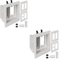 TVBU505-1 Recessed Outlet Box, Outlet Mounting Box by VinylSidingMountingBlock