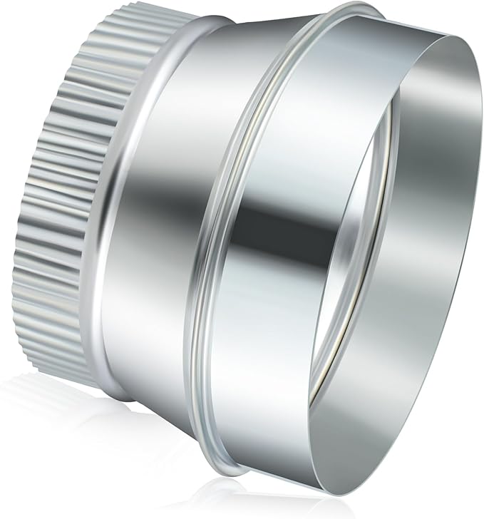 1 Pcs 7 Inch to 5 Inch Duct Reducer Increaser | Galvanized Steel Air Duct by Otoolling
