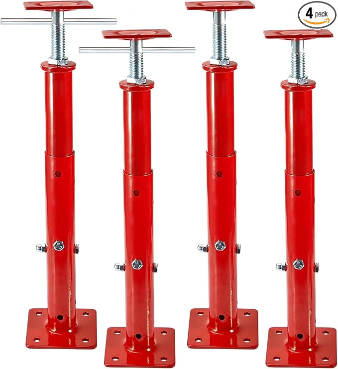 4 Pack House Floor Jacks, 11023 LBS Max Load | Adjustable House Leveling Post by B4BBANG4BUCK