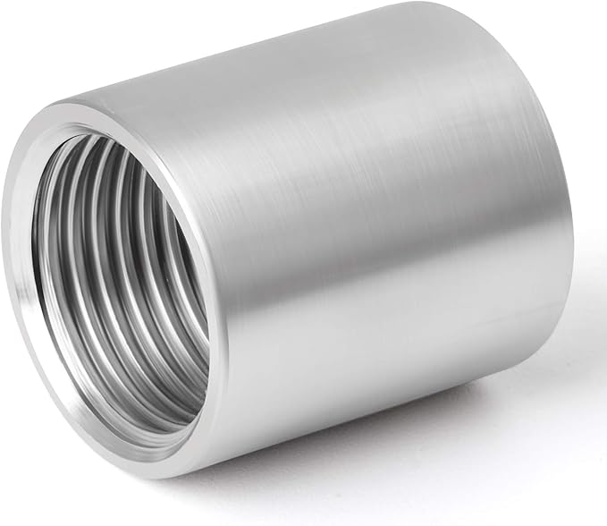 2PCS 304 Stainless Steel Cast Pipe Fitting, 1/2" x 1/2" NPT Female Threaded - Image 2