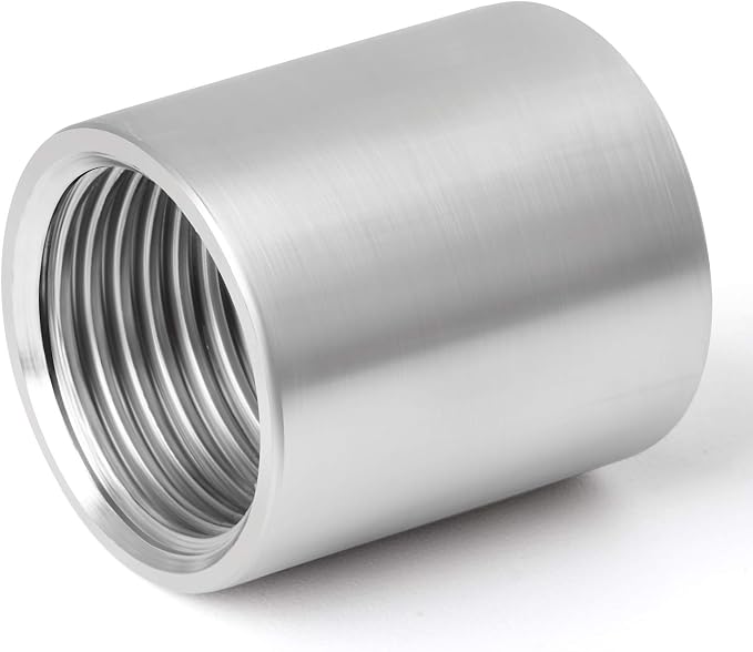 2PCS 304 Stainless Steel Cast Pipe Fitting, 3/8" x 3/8" NPT Female Threaded - Image 2