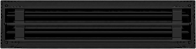 BUILDMART - 16x4 Modern AC Vent Cover - Decorative Black Aluminum Air Vent - - Image 2