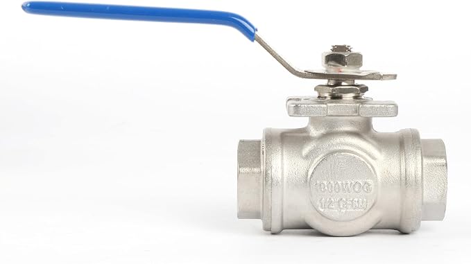 U.S. Solid 1/2" 3 Way Ball Valve - Image 5