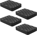 Solid Rubber Auto Lift Pads, 6-1/3" x 4-3/4" x 1" | 4 Pack Anti-Skid Lift Block by Racewill
