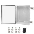 Waterproof Electrical Box, IP67 Junction Box Stainless Steel Latch Hinged Clear by YETLEBOX
