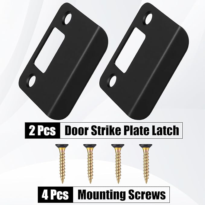2 Pack Extended Strike Plate Round Corner, 2 X 2.25 Inch, 2-1/4" x 1-1/2" - Image 5