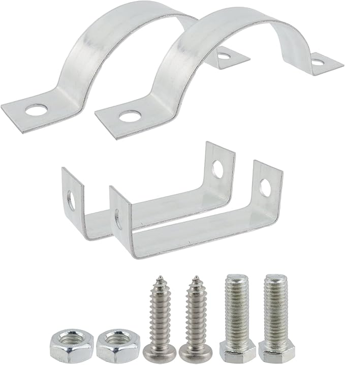 Dnyta 2 Pcs 4 Inch Vent Wall Strap, Gas Vent Pipe Strap, Tube Clamps | Chimney - Image 3