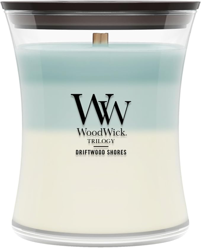 Woodwick Driftwood Shores Medium Hourglass Trilogy Candle by Unknown