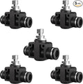 3/8 Push To Connect Valve, Shut Off Air Flow Control Fittings | Pneumatic by Unknown