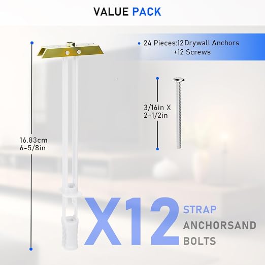 Drywall Anchor with Included Bolts - Image 2