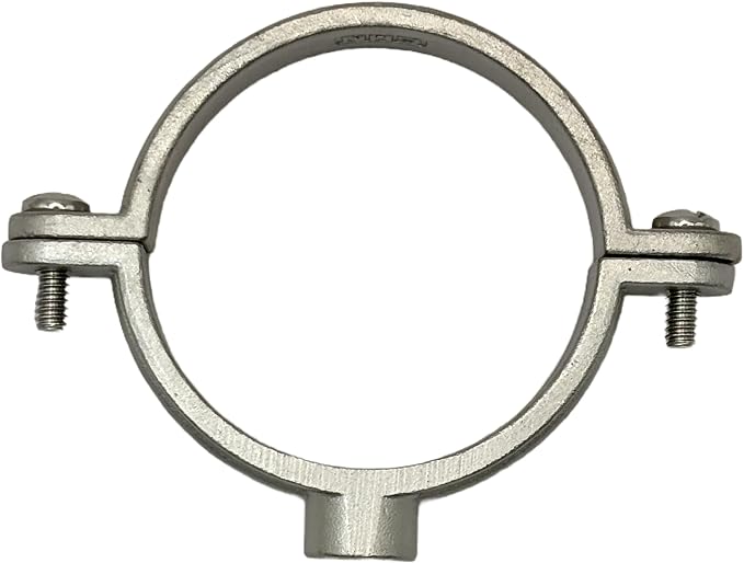 2" NPS 316 Stainless Steel Split Ring Pipe Hanger, Heavy-Duty Stationary Pipe - Image 3