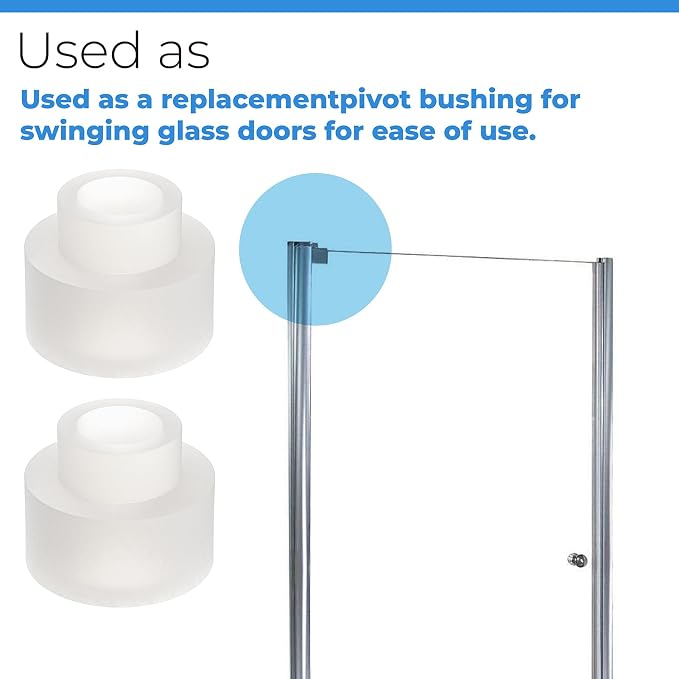 2 Pack Shower Door Nylon Pivot Bushing | fit - Image 6