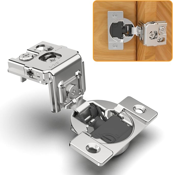 10 Pack 1-3/8" Overlay 4D Soft Close Concealed Hinges by CHIBERY-US