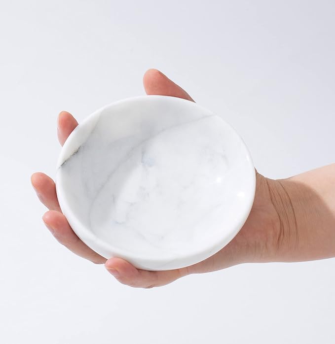 4.72 Inch Mini Decorative Bowls, Natural Small Marble Decorative Bowls - Image 2
