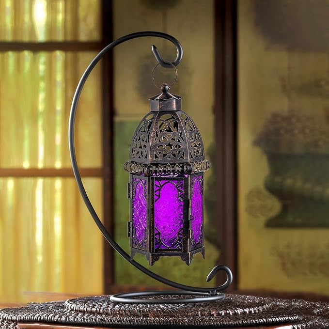 NEEDOMO Moroccan Candle Lantern, 12.8'' Hanging Lanterns Decorative Indoor - Image 7