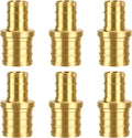 6 Pack 3/4" × 1/2" Brass PEX straight Coupling Fittings | by PXZBLG