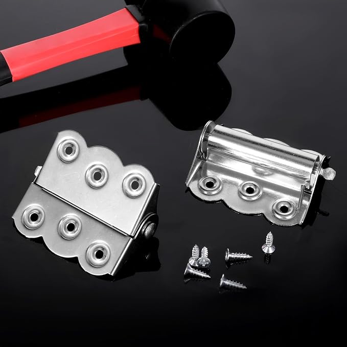 2 Pcs Spring Loaded Hinges Stainless Steel Self Closing Screen Door Hinges 2.4 - Image 6