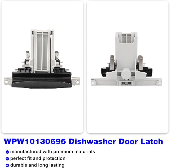WPW10130695 Dishwasher Door Latch Handle Replacement Whirlpool Amana | Fits - Image 2