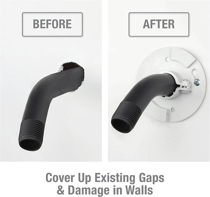 Danco 12009 Shower Arm Stabilizer Bracket and Flange Cover, 3.1 Inch, Matte - Image 6