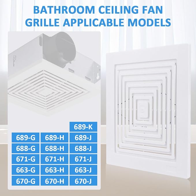 BP90 Bathroom Exhaust Fan Cover - Image 6