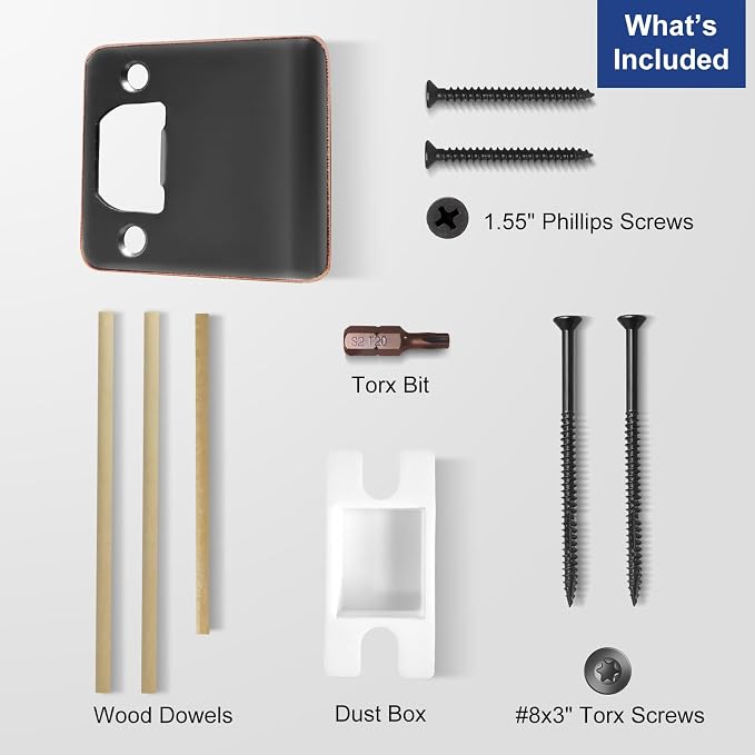 Extended Strike Plate 2-1/2" x 2-1/4", Heavy Duty Version | Extra Long/Wide Lip - Image 4