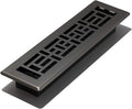 Decor Grates AJH212-GM Oriental Floor Register, 2x12 Inches, Gun Metal by DecorGrates