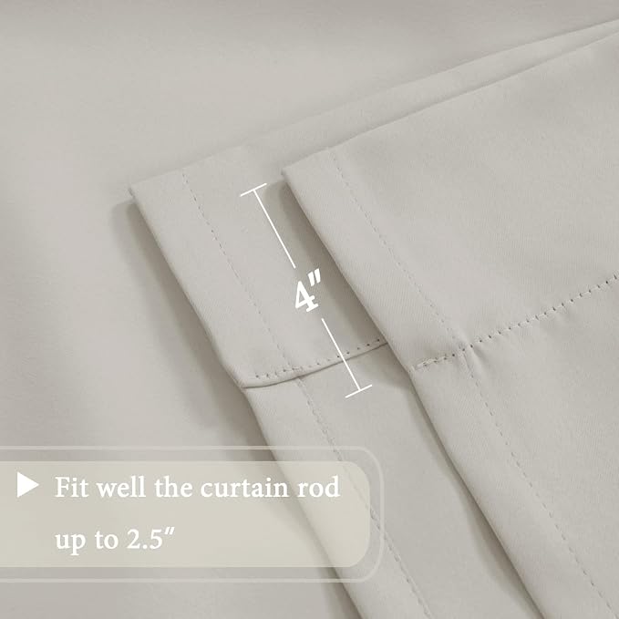 H.VERSAILTEX Blackout Tie Up Curtain Thermal Insulated Window Shade Light - Image 6