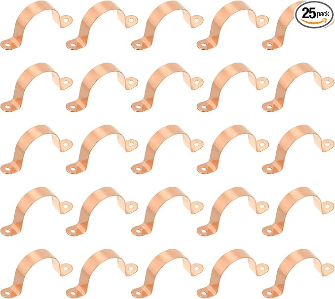 PATIKIL 1-1/4" Copper Pipe Strap Fittings by PATIKIL