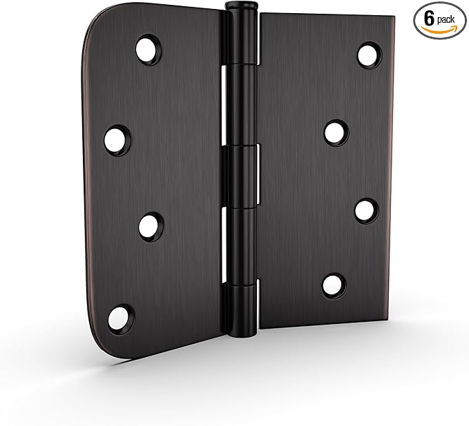 6 Pack goldenwarm 4in Oil Rubbed Bronze Door Hinges Interior Door Hinges 4 x 4 by goldenwarm
