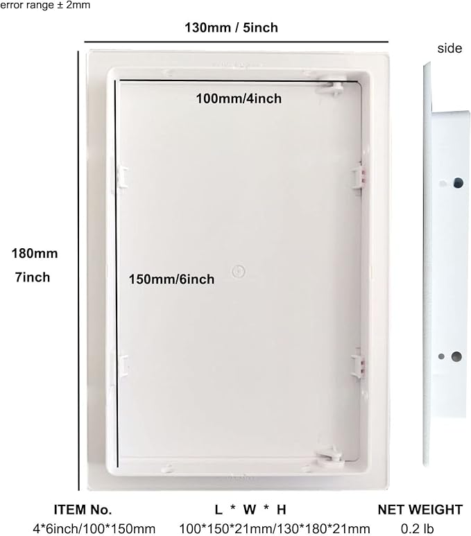 Fengze Access Panel Plastic 4"x 6" Access Door - Image 3