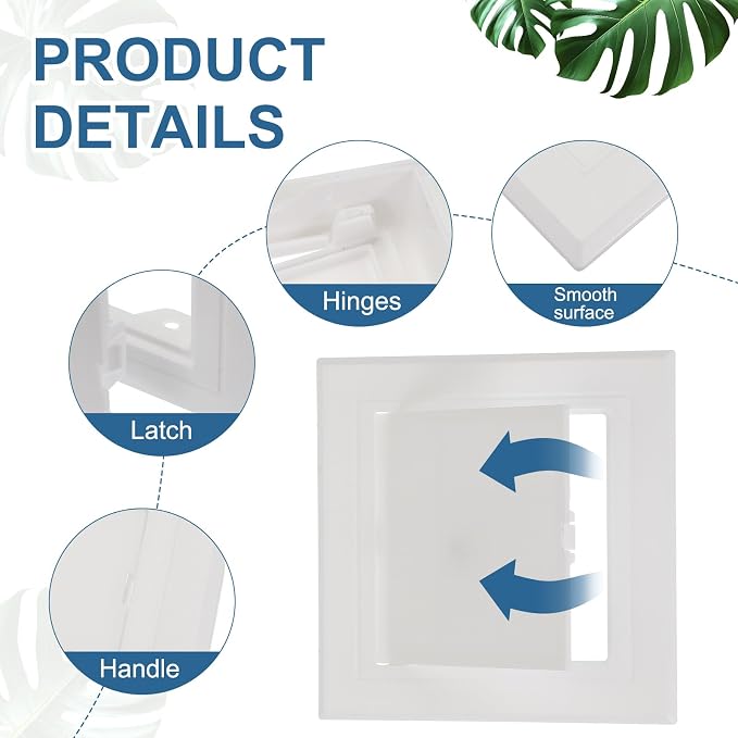PATIKIL 5x5 Inch Removable Hinged Access Panel - Image 3