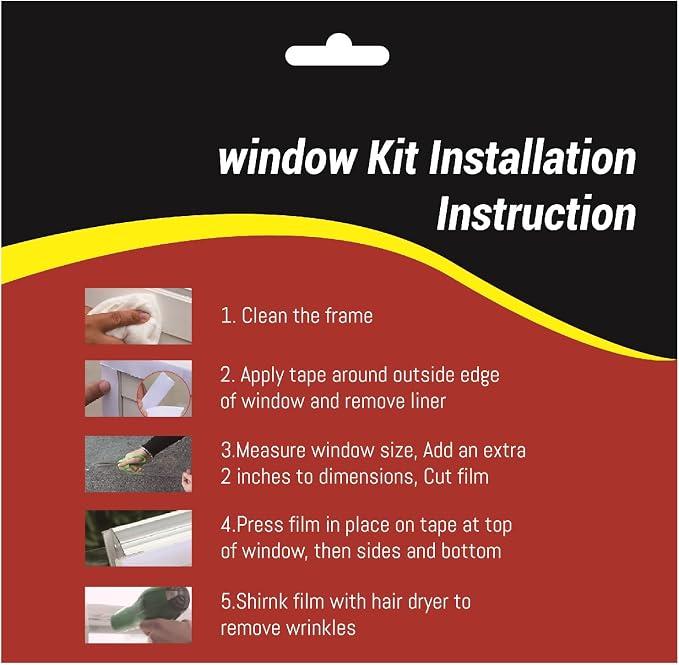 Indoor Window Insulator Kit- 5Windows（62-Inch x 210-Inch） - Image 2